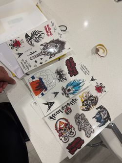 Anuel Temporary Tattoo - Halloween Costume