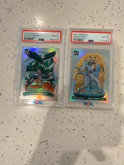 PSA 10 Donruss Downtown Saquon Barkley & Sam LaPorta Card Lot