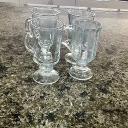 4 Irish Coffee Mugs