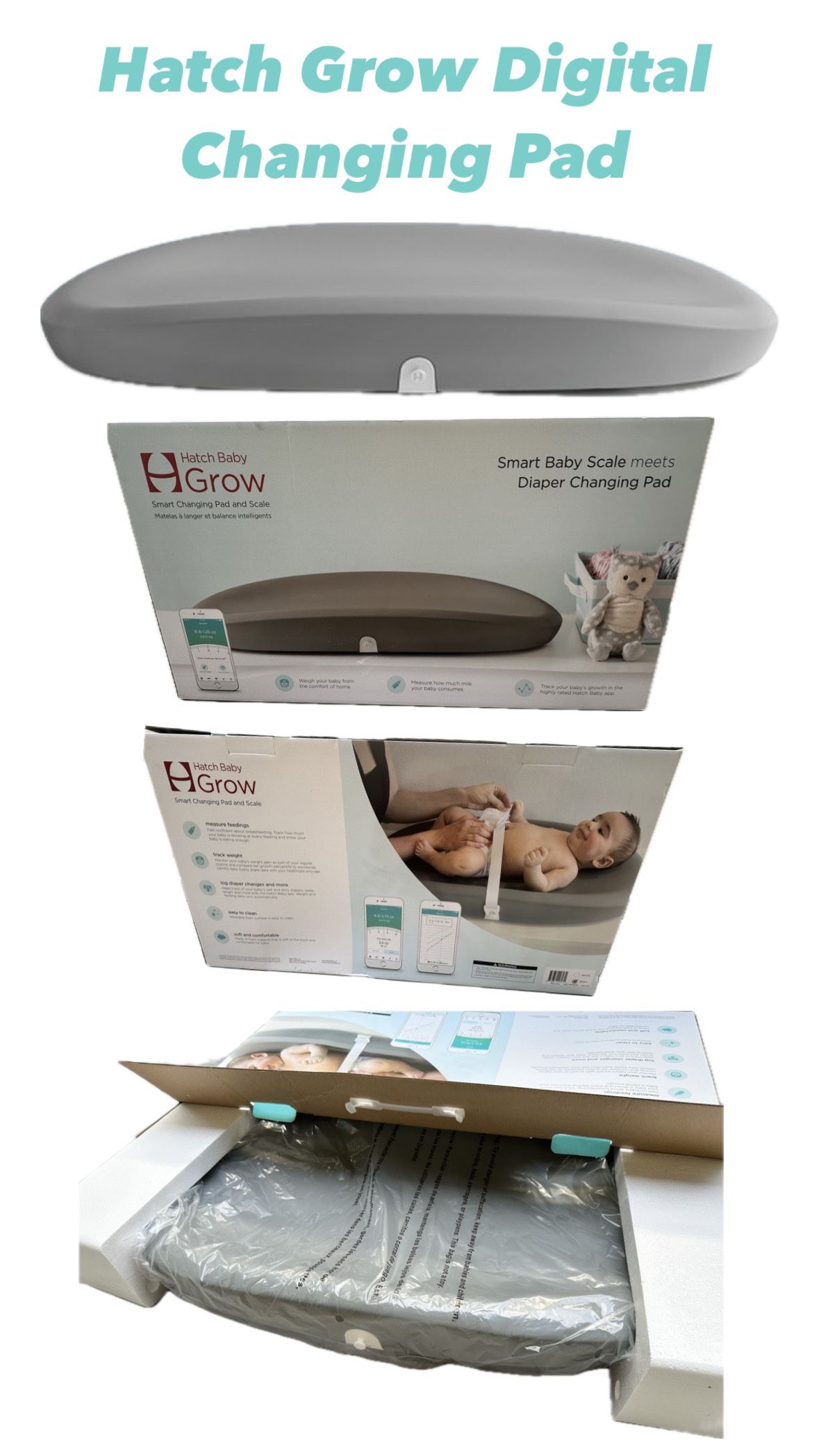 Grey Hatch Baby Changing Pad Hatch Grow Smart Changing Pad And