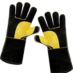 Gardening Work Welding Oven Gloves Heat/Fire Resistant Stab-proof Wear-resistant planting flower BBQ Mittens