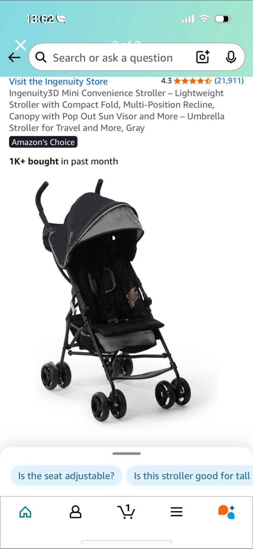 Ingenuity 3D Mini Stroller