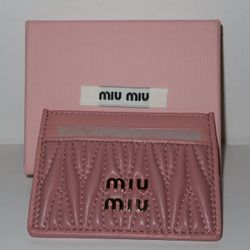 Pink Cardholder Miu Miu
