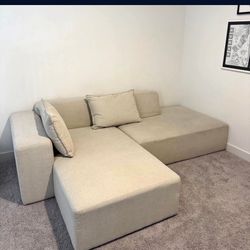 Beige Sectional 