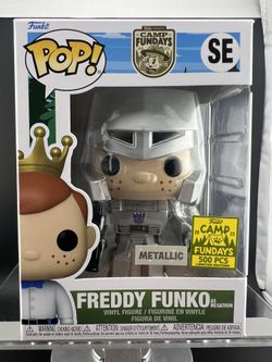 Funko Pop! Freddy Funko as Megatron - Rare Metallic SDCC Event Sticker LE 500