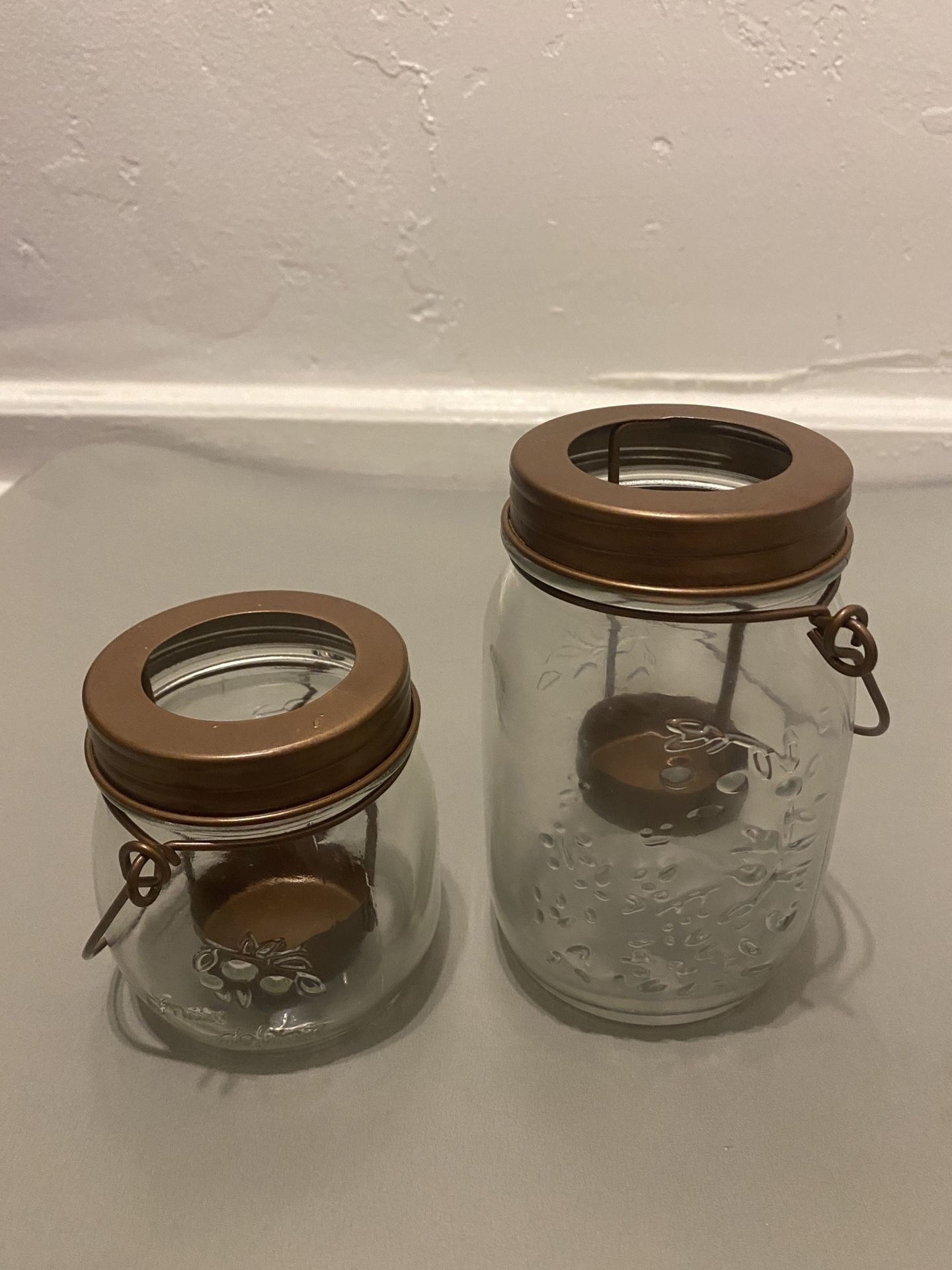 Masón Jar Candle Holders 