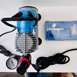 New AVANTI Airbrush Compressor + Top-Feed Airbrush Gun Kit 
