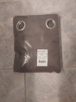 Blackout Curtains Gray Steele (CB2) (2 Panels, 52” x 84”) – Brand New