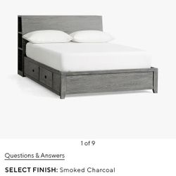 Pottery BarnQueen Size Storage BED 