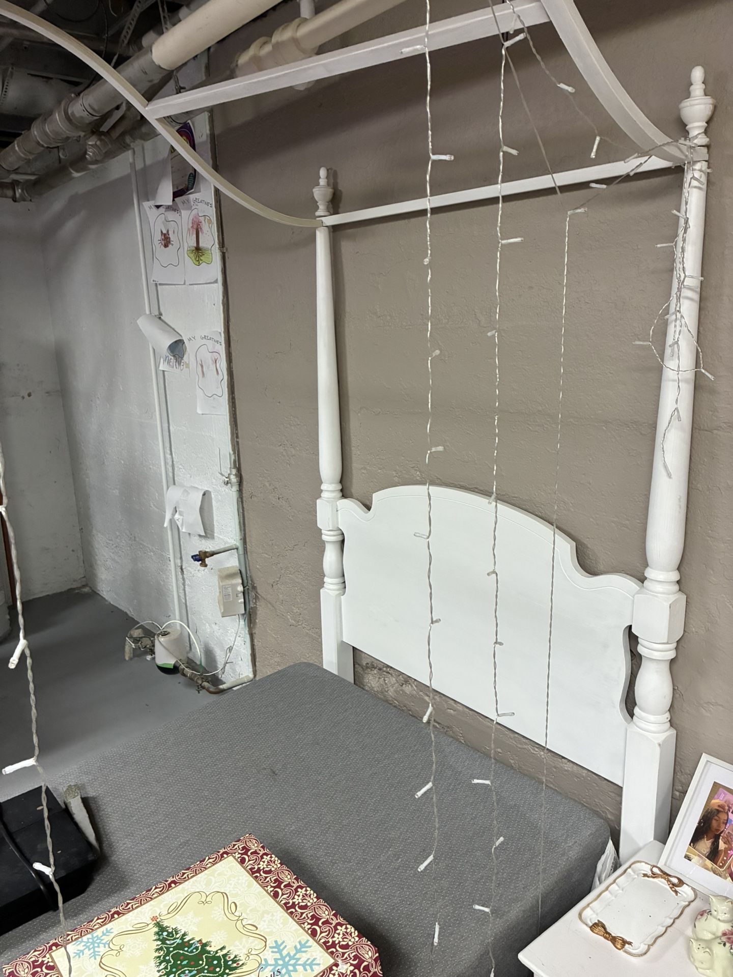 White Twin Bed Frame