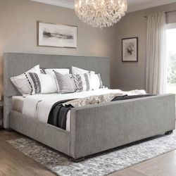 NEW IN BOX Grey Bed Frame Queen And King Size