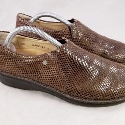 FINN COMFORTS GERMANY SNAKE LOAFERS WOMAN SIZE 40 D BROWN
