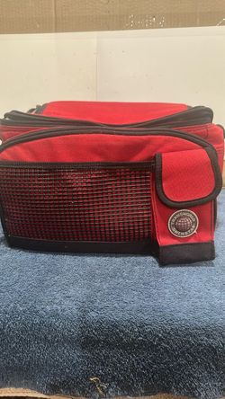 Red Insulated Lunch Cooler Bag.