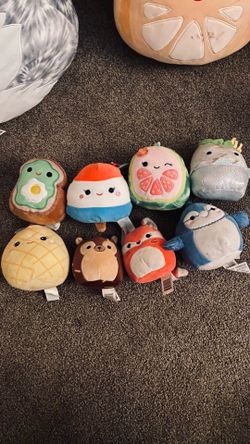 Variety of sizes of Squishmallows
