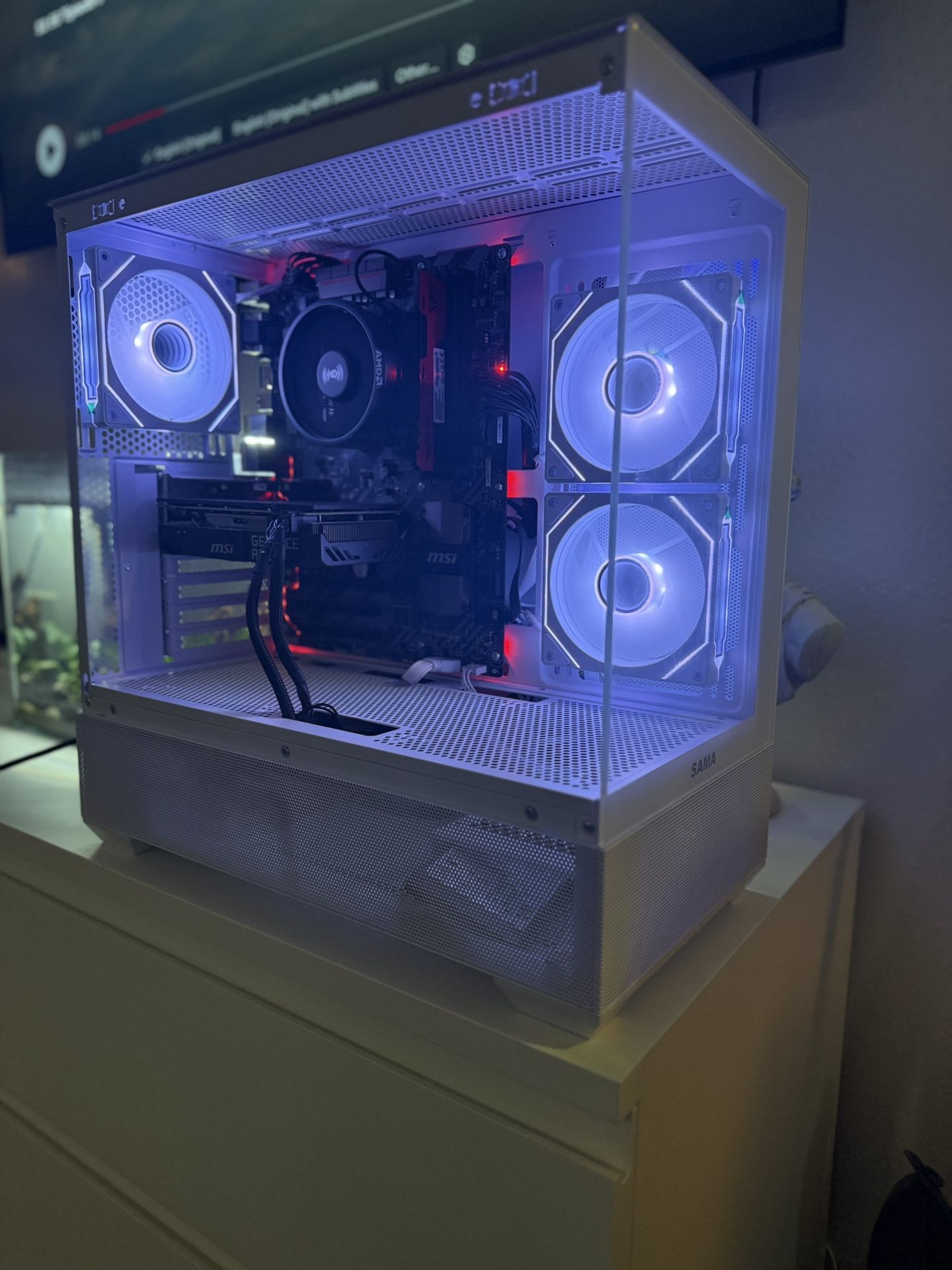 White Gaming Pc Computer Desktop RTX