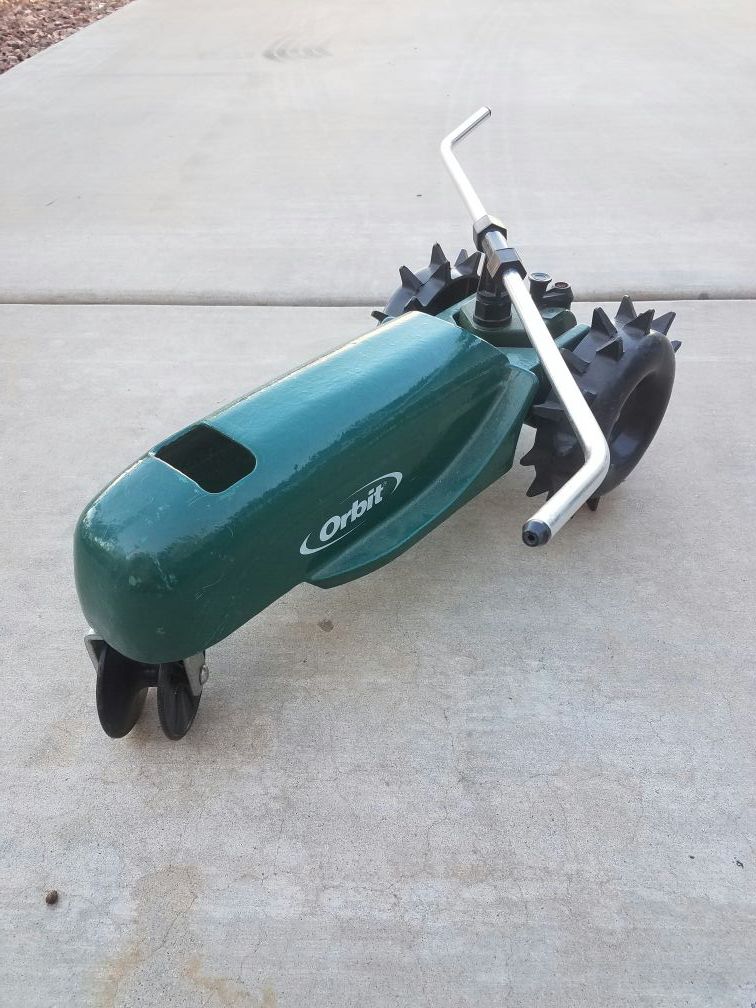 Orbit lawn watering tractor