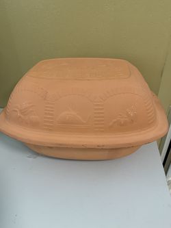 Authentic GERMAN Glazed SCHLEMMERTOPF SCHEURICH 860-35 CLAY COOKER Baker Roaster