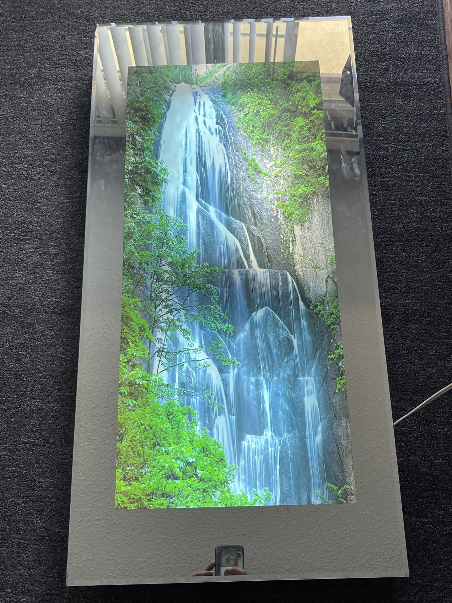 Vintage Waterfall Light Up Sound And Motion Sign 