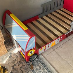 Fire Truck Bed Frame Toddler Size 
