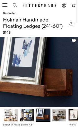 Pottery Barn Floating Ledges Shelves