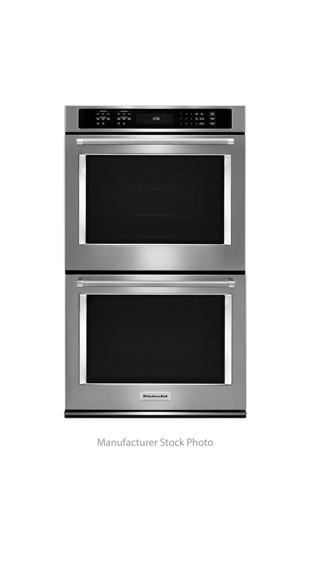 New Kitchen Aid Stainless Steel 30” Double Oven Convection