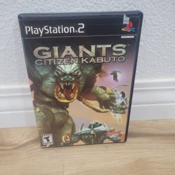 PS2 GIANTS CITIZEN KABUTO CIB WITH CASE AND MANUALS INCLUDED 