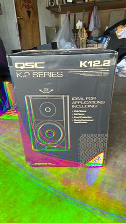 QSC K12.2 speakers new in box (2 available)