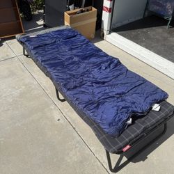 Coleman Cot and Sleeping Bag