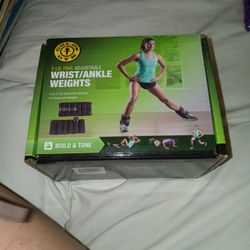 Gold's Gym 5 Lb Pair Adjustable Wrist / Ankle Weights
