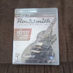 ROCKSMITH PS3 Game (2014 Addition) Sealed