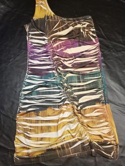 Womans Large Rouched Party Dress