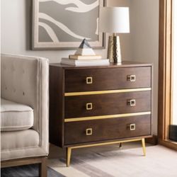 3-Drawer Chest - Walnut Parquet