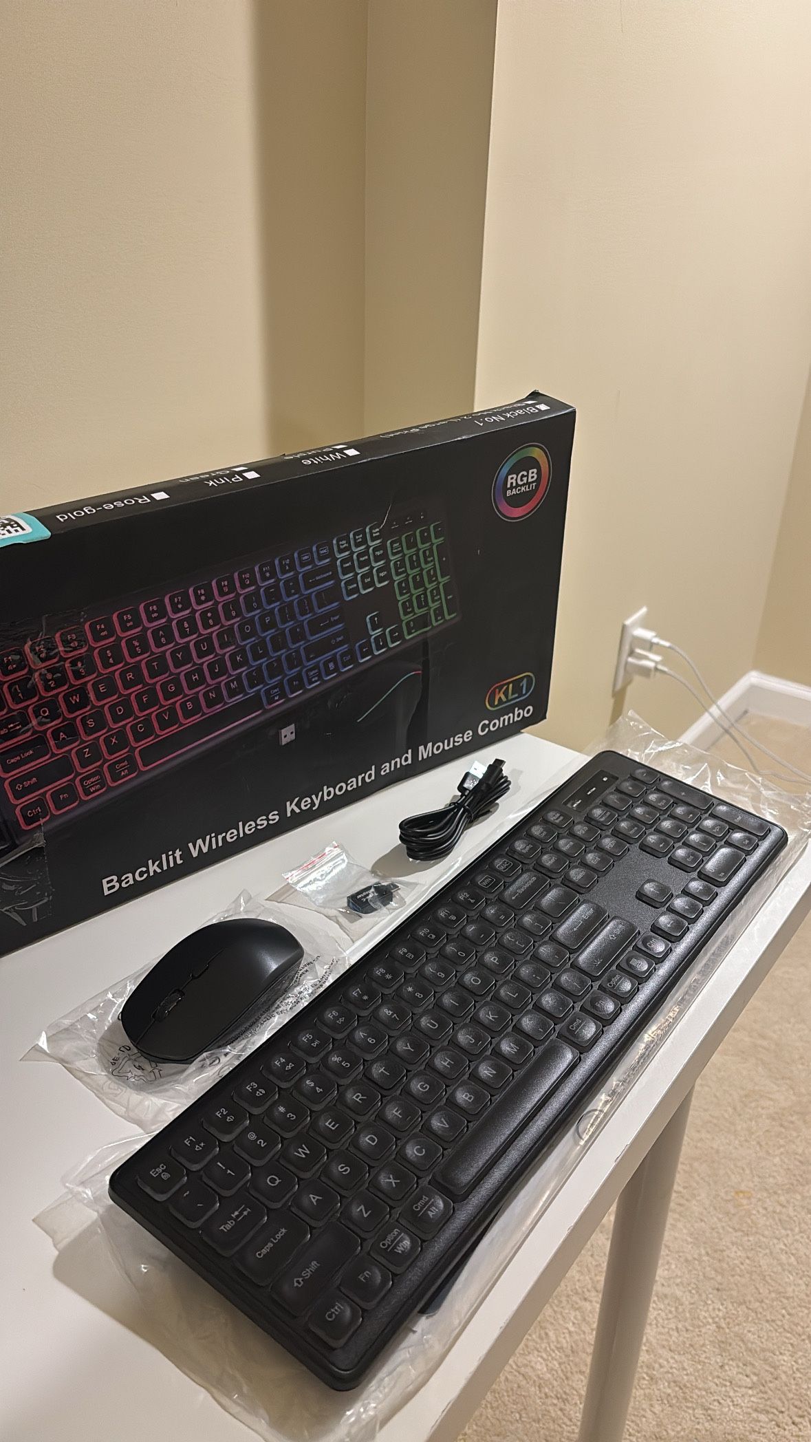 Backlit Wireless Keyboard and Mouse