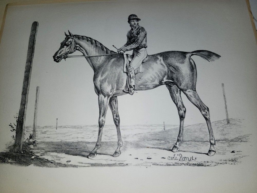 Rare! Carle Vernet Portfolio Of Equestrian Lithographs 1948