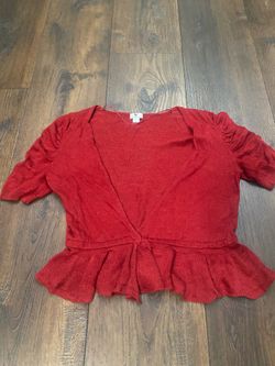 Women’s burgundy cardigan size medium by Worthington #12