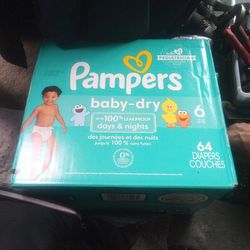 Pampers Size 6 Box Of Diapers. 
