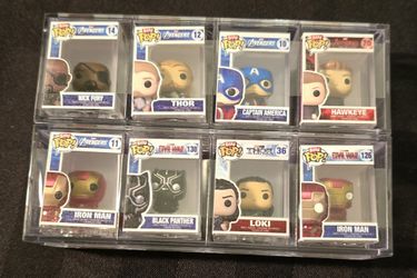 Bitty Pop Funko Lot Of 8, 5 Avengers, 1 Thor & 2 Civil War