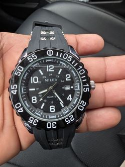 Sport Watch Black rubber band
