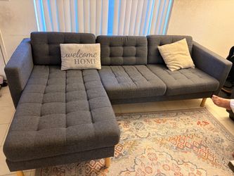 Grey sectional sofa