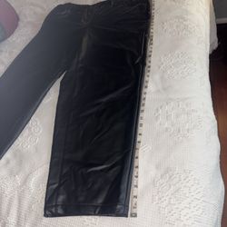 Women’s J Jill Leather Like Pants In XL Tall Size XL In Black 
