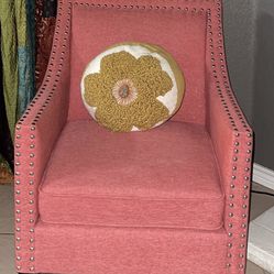 Accent Armchair, Coral, Or Best Offer, New