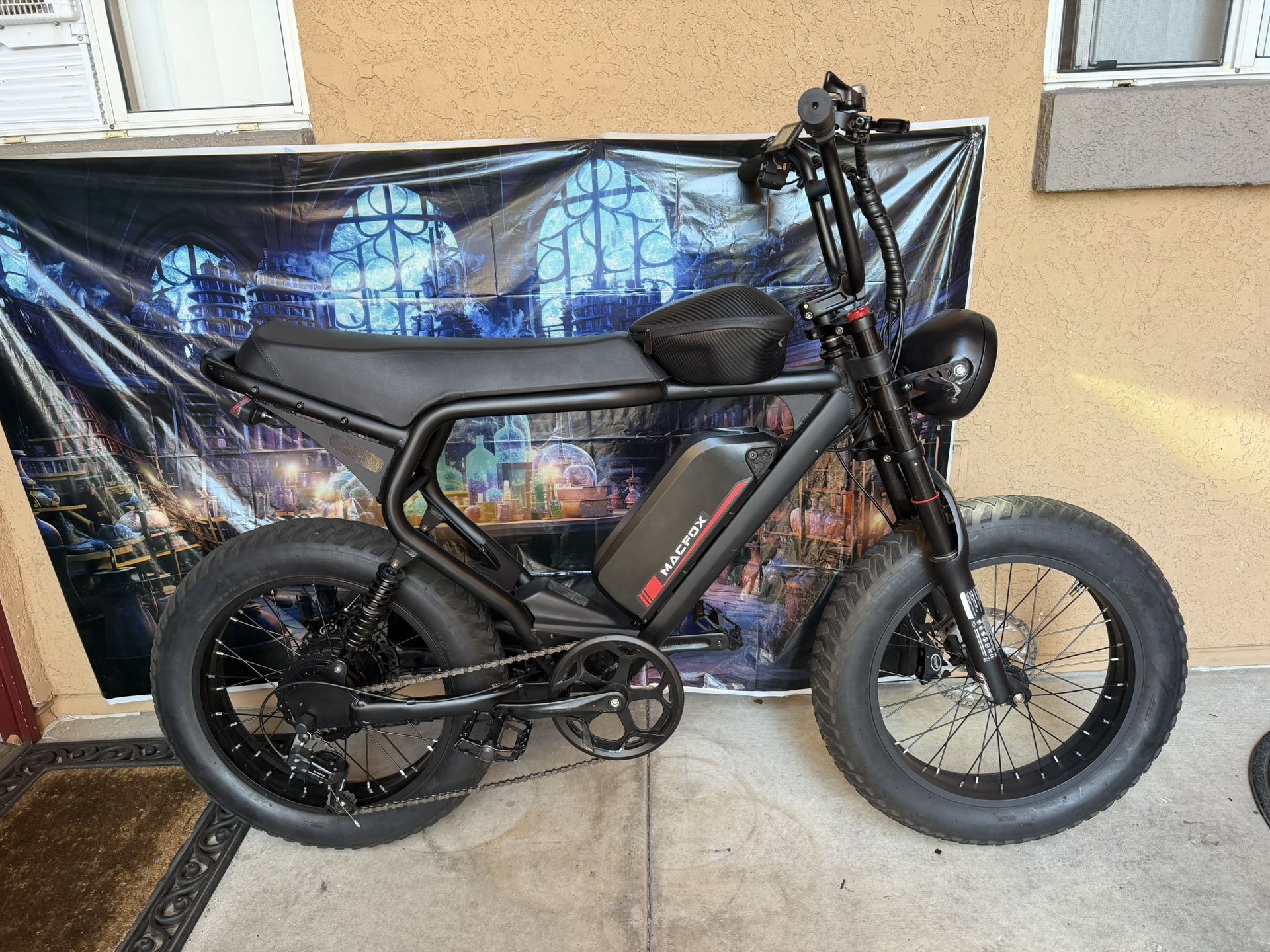 MOPED Full Suspension Electric Bike MACFOX X2 Fat Tire Single Battery (CASH ONLY/TRADE) -> BEST OFFER TAKES BIKE/TRADES WITH CASH ON TOP!!! -READ👇-