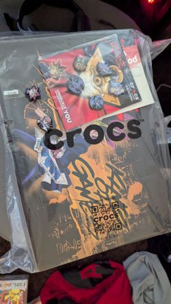Yugioh Kaiba Crocs size 9 and jibbitz