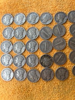 Mercury dimes 50