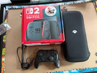 Christmas is Coming! Nintendo Switch 2 with original packaging, pro controller + carrying case!
