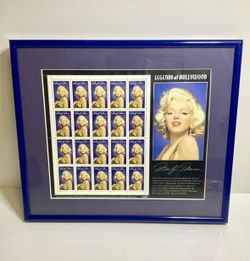 Vintage US 1995  Sheet Of 20 MARILYN MONROE 32 Cent Face Value Mint, Framed