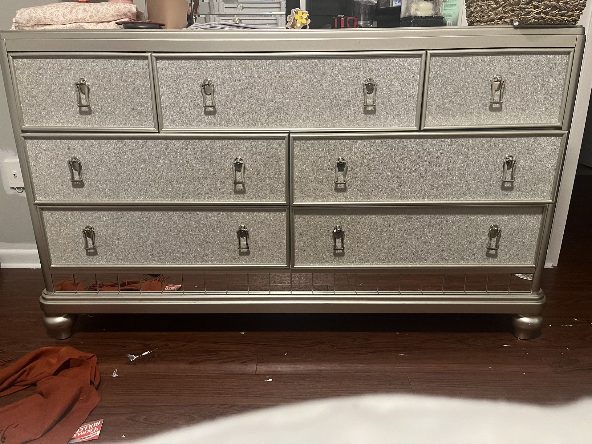 Silver Wood Dresser