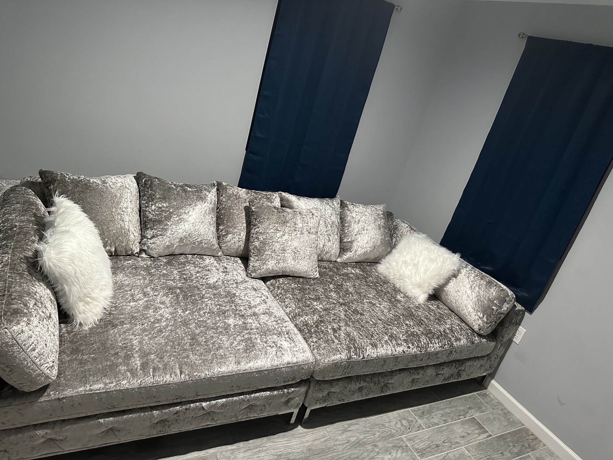 2 Pc Large Daybed Sofa Sectional 