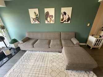 Sectional COUCH w/chase lounge 2 piece set