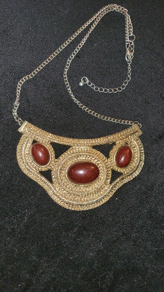 Gold & Brown Necklace